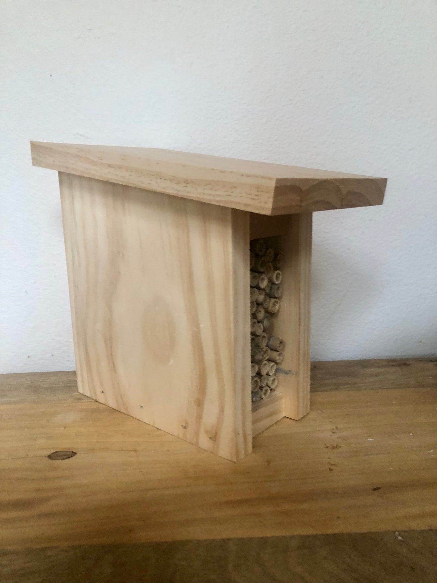 Mason Bee House with Reeds