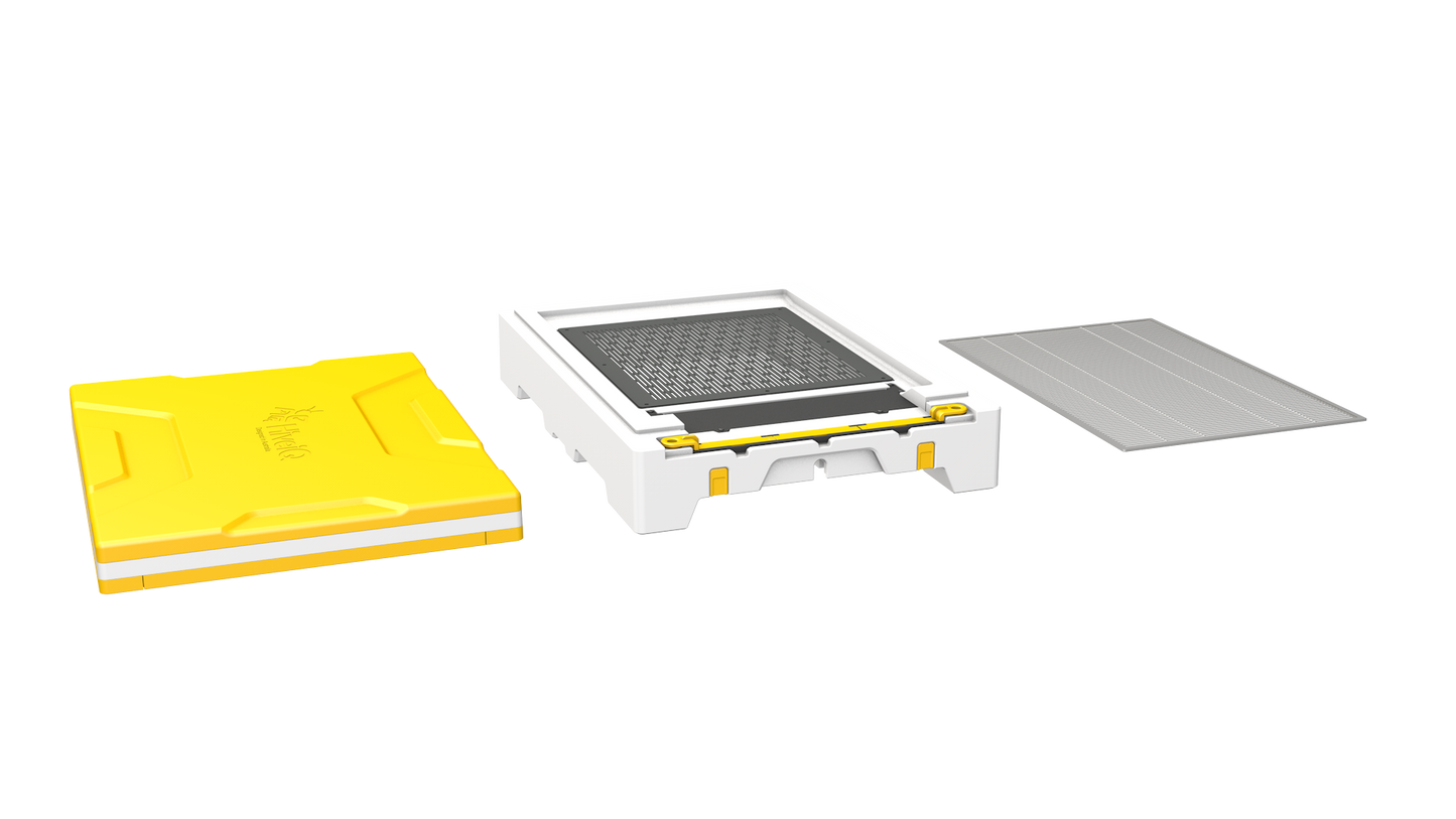 Hive Base & Lid Kit w/ Queen Excluder