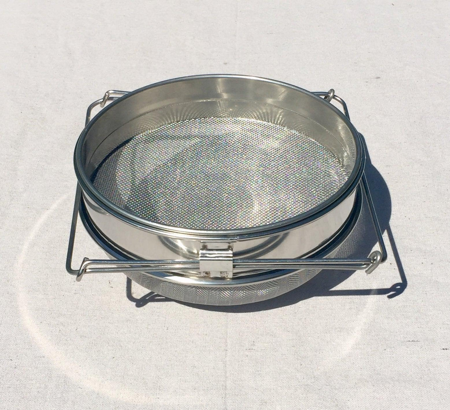 Metal Combination Honey Strainer